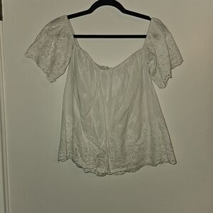 The Impeccable Pig White Eyelet Blouse